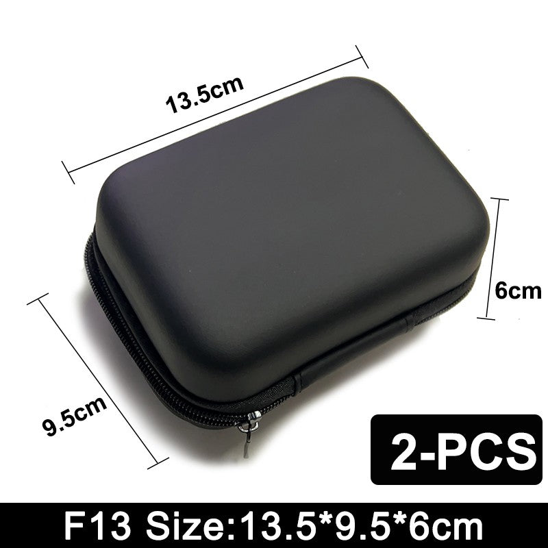 Earphone Data Storage Bag Oval Square Rectangle Cable Organizer Bags Mini Zipper Pouch Tech Gadgets Portable Charger U Disk Case