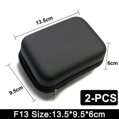 Earphone Data Storage Bag Oval Square Rectangle Cable Organizer Bags Mini Zipper Pouch Tech Gadgets Portable Charger U Disk Case