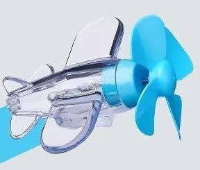 1x Mini Luzes Estroboscópicas para Aeronaves, Luz de Advertência de Posição em LED com Energia Eólica, Efeito Piscante, Acessórios para Carro, Moto, Bicicleta, Condução Segura