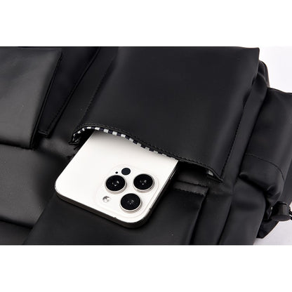 1 piece of minimalist messenger bag, Mailman bag, adjustable shoulder strap, zipper closed, fade resistant, durable for daily co