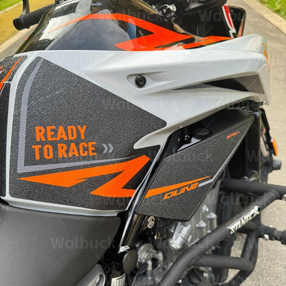 Adesivos para Tanque de Combustível de Moto, Tampa de Gás Fosca, Almofada Protetora, Acessórios, Decalques à Prova d'Água para r2r duke 890r/gp 790 DUKE 890
