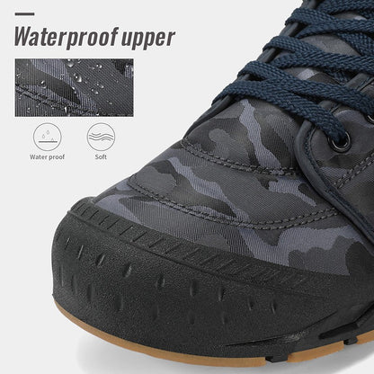 Botas de Neve Masculinas de Inverno Super Quentes Botas de Caminhada Masculinas Impermeáveis Botas Masculinas de Exterior Tênis Antiderrapantes de Borracha Botas Masculinas de Trabalho de Cano Curto