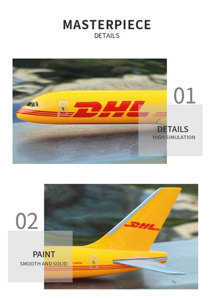 Escala 1:400 Réplica de Aeronave de Metal DHL Boeing 757 Avião Modelo Fundido Avião Miniatura para Casa Escritório Brinquedos para Crianças