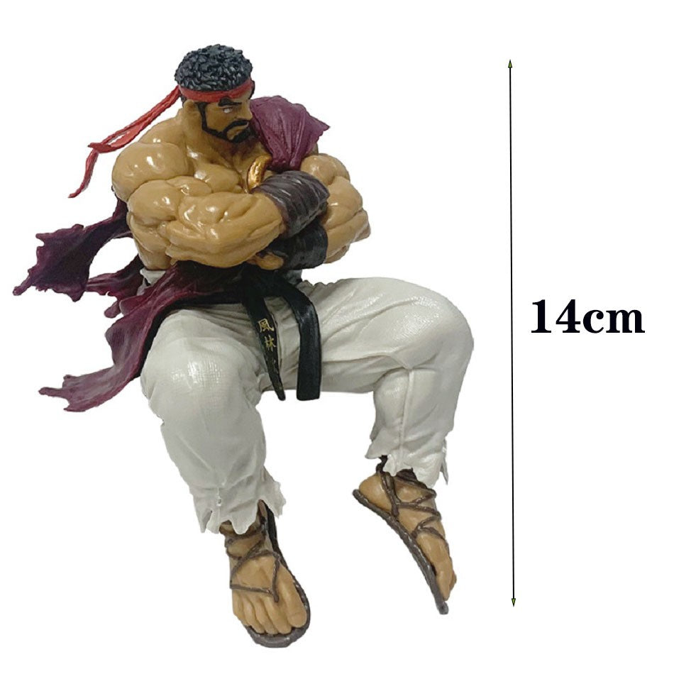 14cm Street Fighter 6 Anime Game Figure Chun-Li Ryu Action Figure Noodle Stopper Figurine Decorations PVC Collection Model Toys