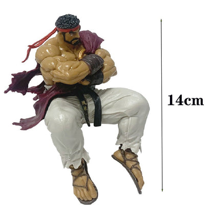 14cm Street Fighter 6 Anime Game Figure Chun-Li Ryu Action Figure Noodle Stopper Figurine Decorations PVC Collection Model Toys