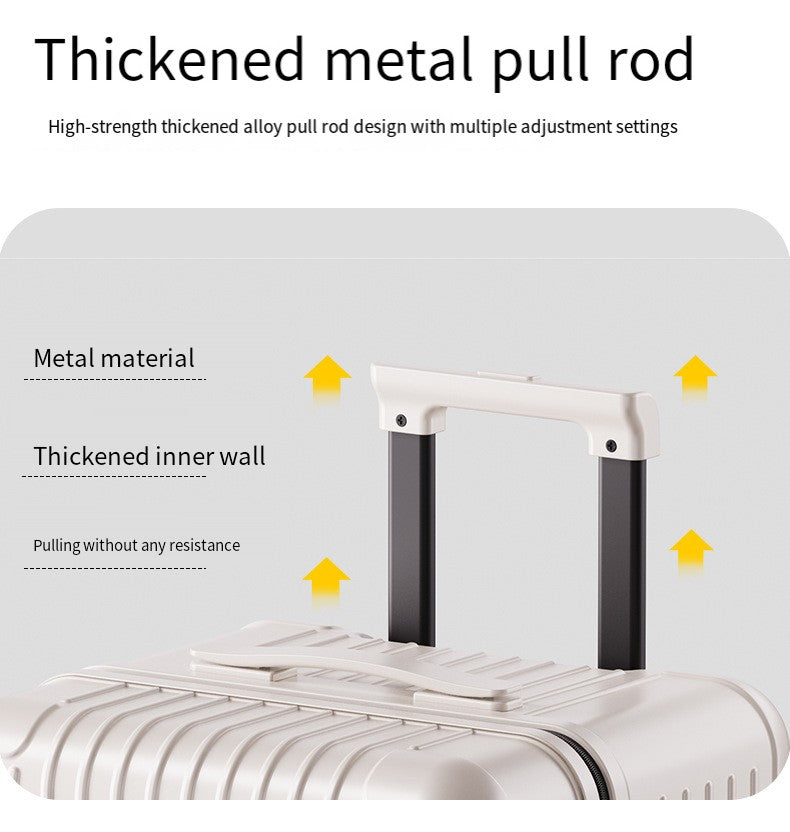 New Process Plastic Frame Suitcase 20-inch Carry-on Luggage 28-inch Thickened Trolley Case Large Capacity Travel Bag with Passwo