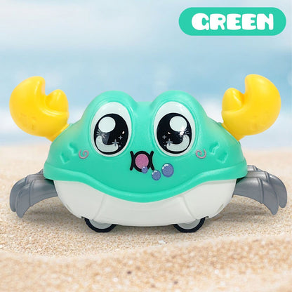 Children's Fun Double Return Force Left and Right Shake Simulation Crab Toy Baby Running Bubble Simulation Crab Crab Crawling