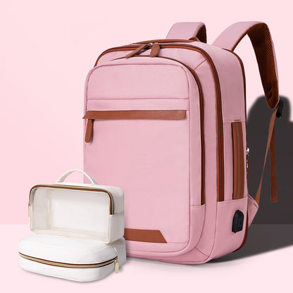 High-Quality USB Rechargeable Backpack Men's Waterproof Bag Large Laptop Backpack Unisex School Bag Youth Backpack