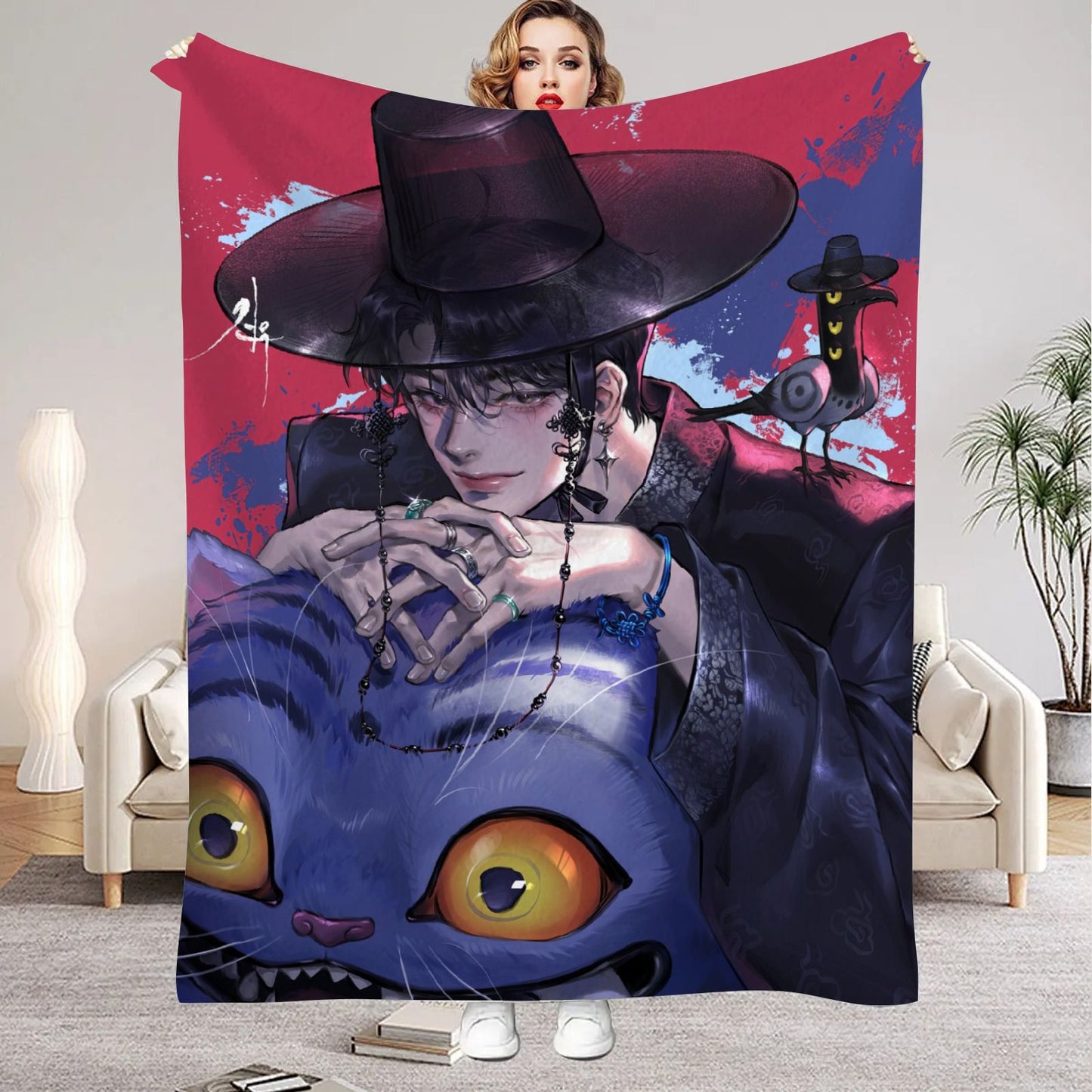 Huntrix Blankets K pop Demon Hunters Zoey Rumi Mira Soft Warm Throw Blanket Kids Living Room Couch Sofa Bed Fluffy Bedspread