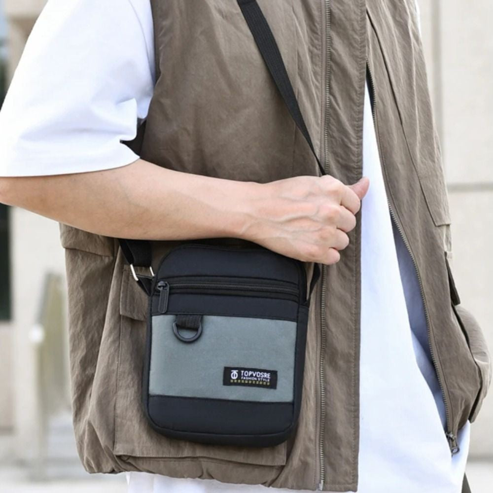 New Oxford Cloth Men Shoulder Bag Waterproof Large Capacity Crossbody Bag Comfortable Portable Messenger Bag Outdoor