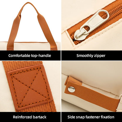 2Pc Multifunctional Travel Duffel Women Weekend Tote Bag Expandable Luggage Handbag Trip Carry On Pack Sports Gym Crossbody Bags