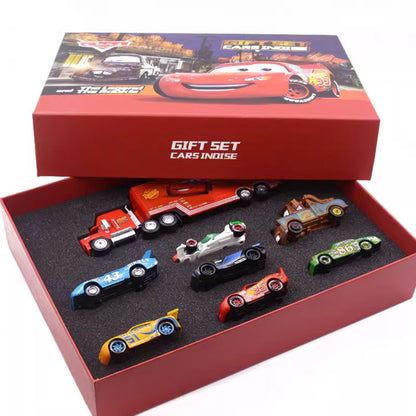 Disney Pixar Carros 1:55 Liga Fundido Caminhão Modelo - McQueen Mater Mack Tio Radiator Springs Cidade Natal Aniversário Presente
