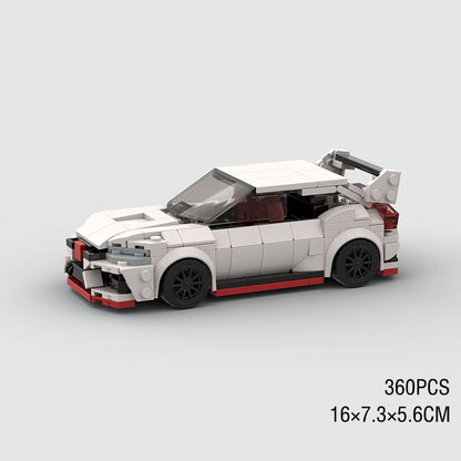 MOC Speed Sports Super Carro de Corrida Blocos de Montar DIY Tijolos Cidade Rally Técnico Grande Veículo de Corrida Presente de Natal Brinquedo