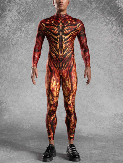 Male Zombie Halloween Cosplay Men Costume Carnival Male Alien Sexy Slim Jumpsuit Zentai Male Scary Bodysuit