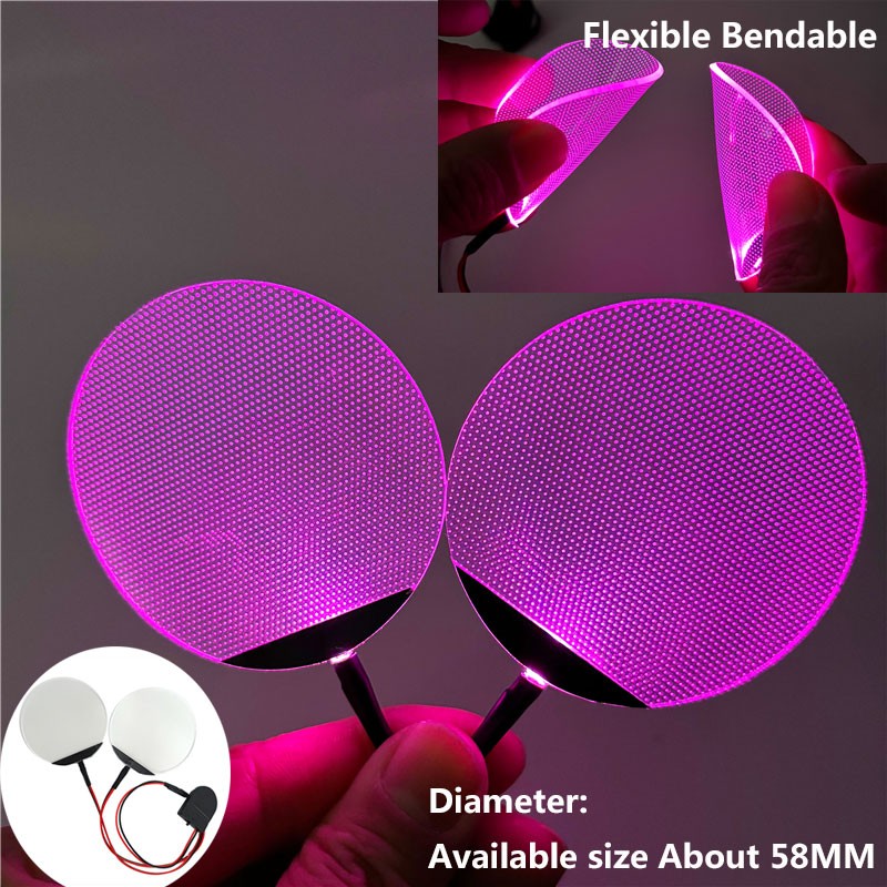 Round Flexible Bendable DIY Led Light Eyes Kits Cosplay Halloween Helmet Masks Eye Light Accessories Can Cropped CR2032