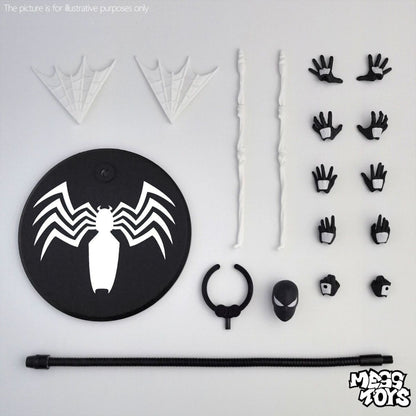 Hot Mess Toys Boneco de Ação do Homem-Aranha Preto Anime Aranha Terno Vermelho Preto Vizinho Simbionte Aranha Escarlate Cc Toys Brinquedo de Presente