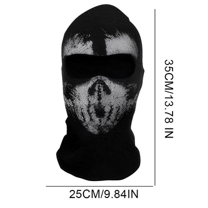 Halloween Ghost Full Face Mask Skull Scary Ghost Skeleton Motorcycle Cycling Headmask for Halloween Cosplay Balaclava Halloween