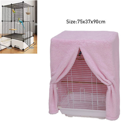 Capa Para Gaiola De Pássaros De Inverno Quente Respirável À Prova De Respingo Grande Capa Para Gaiola De Pássaros Sombra Protetora Para Gaiola De Papagaio Produtos Para Pássaros