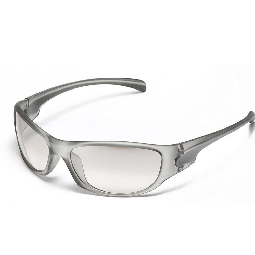 Men's Silver Y2K Sunglasses Outdoor Cycling Sports Sun Glasses Women Vintage Shades Trendy Punk Goggle Eyewear 2000S Aesthetic