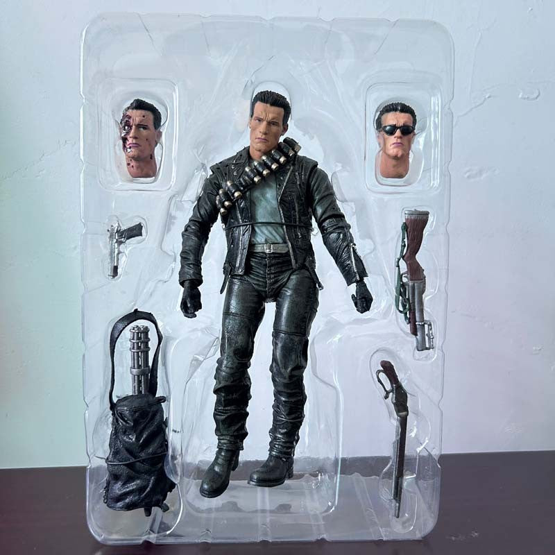 NECA Figure Terminator 2 Judgment Day T800 Sarah Connor T-800 Arnold Schwarzenegger Commando Action Figure Model Collectible Toy