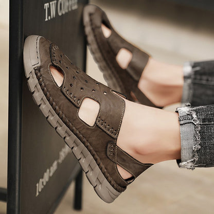 New Summer Outdoor Sandals for Men Luxury Brand Beach Shoes Anti-Slip Man Hiking Sandals Hollow Out Shoes Quick Dry Mens Sandaly