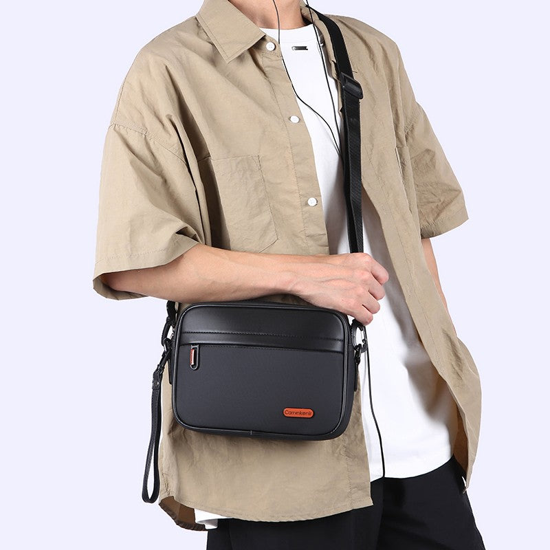 High Quality Soft PU Leather Male Small Shoulder Bag Fashion Men's Mini Handbag Casual Male Day Clutch Phone Bag