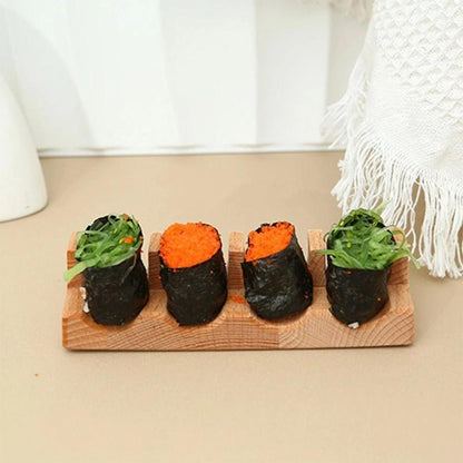 Suporte de Sushi Japonês de Madeira em U Rack de Taco Suporte de Prato de Comida Suporte de Bandeja de Servir Sushi Barco de Sushi
