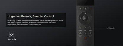 Sistema de Som Surround 7.1.4 ULTIMEA Barra de Som para TV com Dolby Atmos e Controle por APP, Alto-falante Bluetooth Doméstico com Subwoofer Sem Fio de 10"