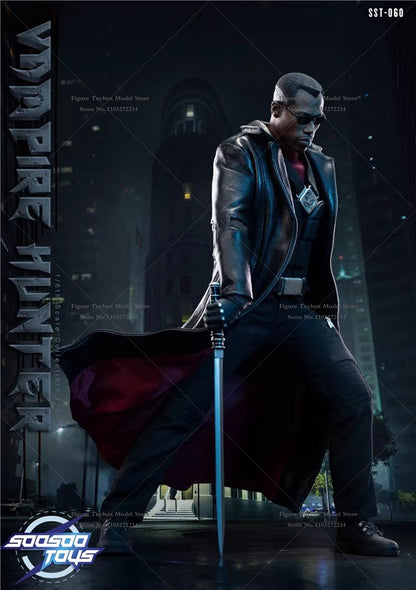 Soosootoys SST-060 1/6 Vampire Hunter The Blade Action Figure Collection Leather Coat Decor 12inch Full Set Male Soldier Model