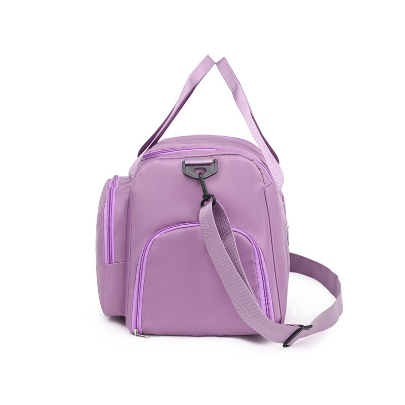 Unisex Large Capacity Travel Luggage Bag, Sports Gym Bag, Perfect for Weekend Overnight Luggage Bag with Shoe Compartment