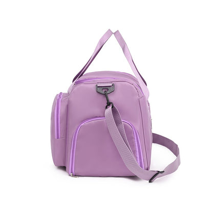 Unisex Large Capacity Travel Luggage Bag, Sports Gym Bag, Perfect for Weekend Overnight Luggage Bag with Shoe Compartment