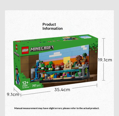 Blocos de Montar Lego My World Série 21589 Mini bioma brinquedo de montar de blocos para meninos e meninas presente infantil