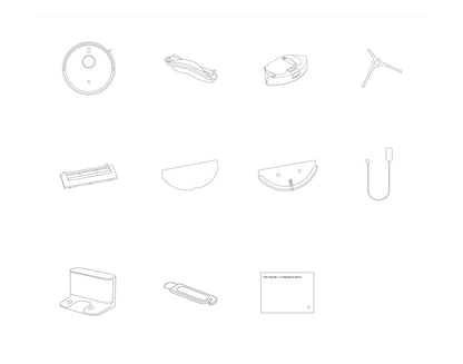 XIAOMI MIJIA Robot Vacuum Cleaners Mop 3C Plus Enhanced Edition Pro C103 5000PA Suction Sweeping Washing Mop APP Smart Planned