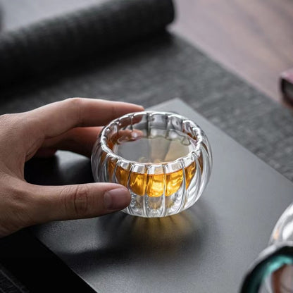 Copo de Vidro Listrado para Uso Doméstico, Copo Transparente para Café, Leite, Suco Gelado, Caneca de Chá, Latte, Utensílios de Bar, Decoração Retrô para Casa