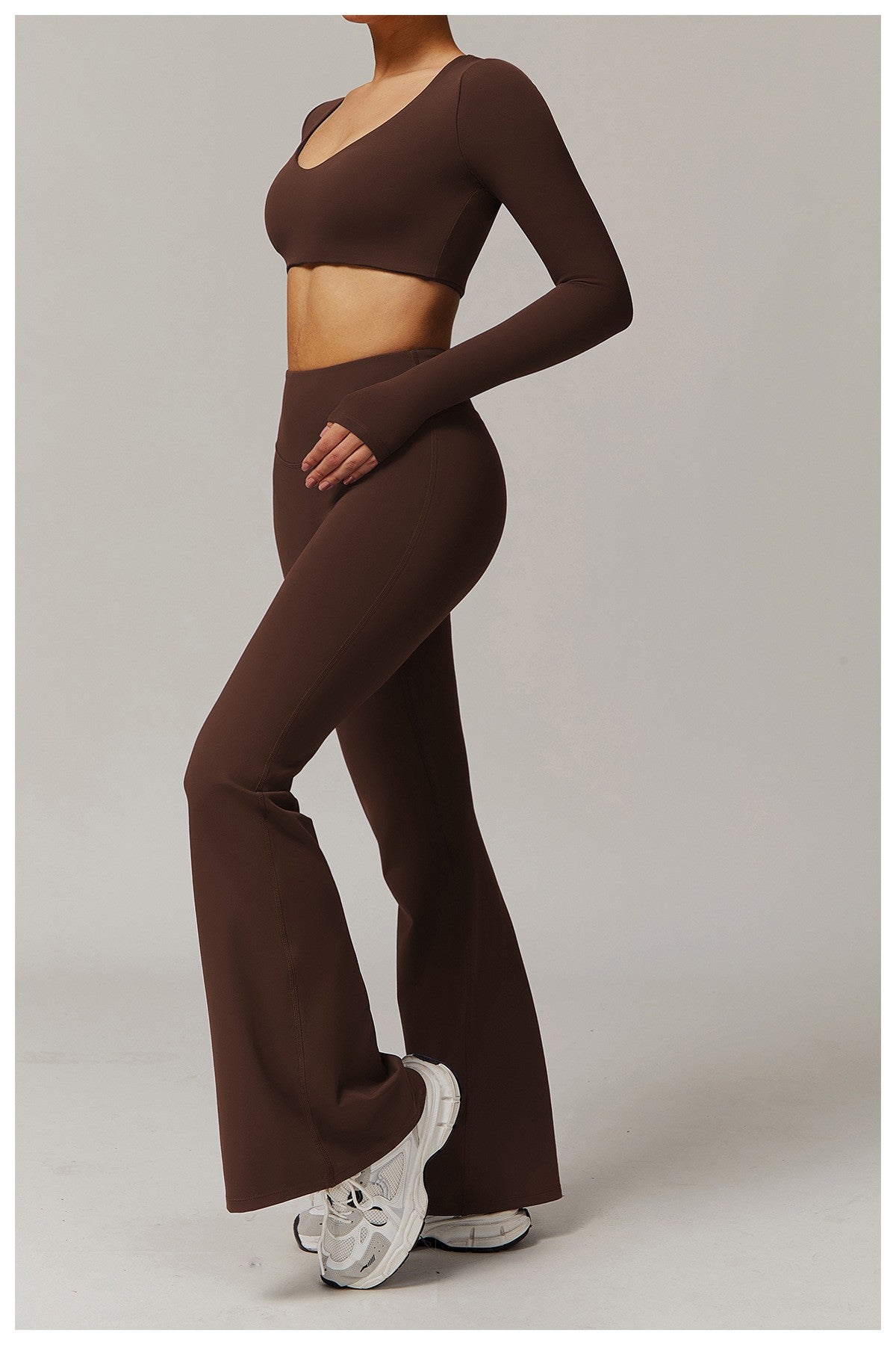 High Waist Wide Leg Pants Leggings Women Tights Fitness Bell-bottoms Yoga Elastic Leggings Push Up Gym Workout Flared Pants