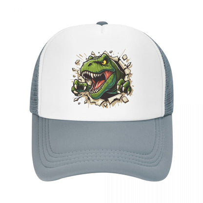 Personalized Wild T-rex Dinosaur Roars Baseball Cap Men Women Breathable Trucker Hat Outdoor Snapback Caps