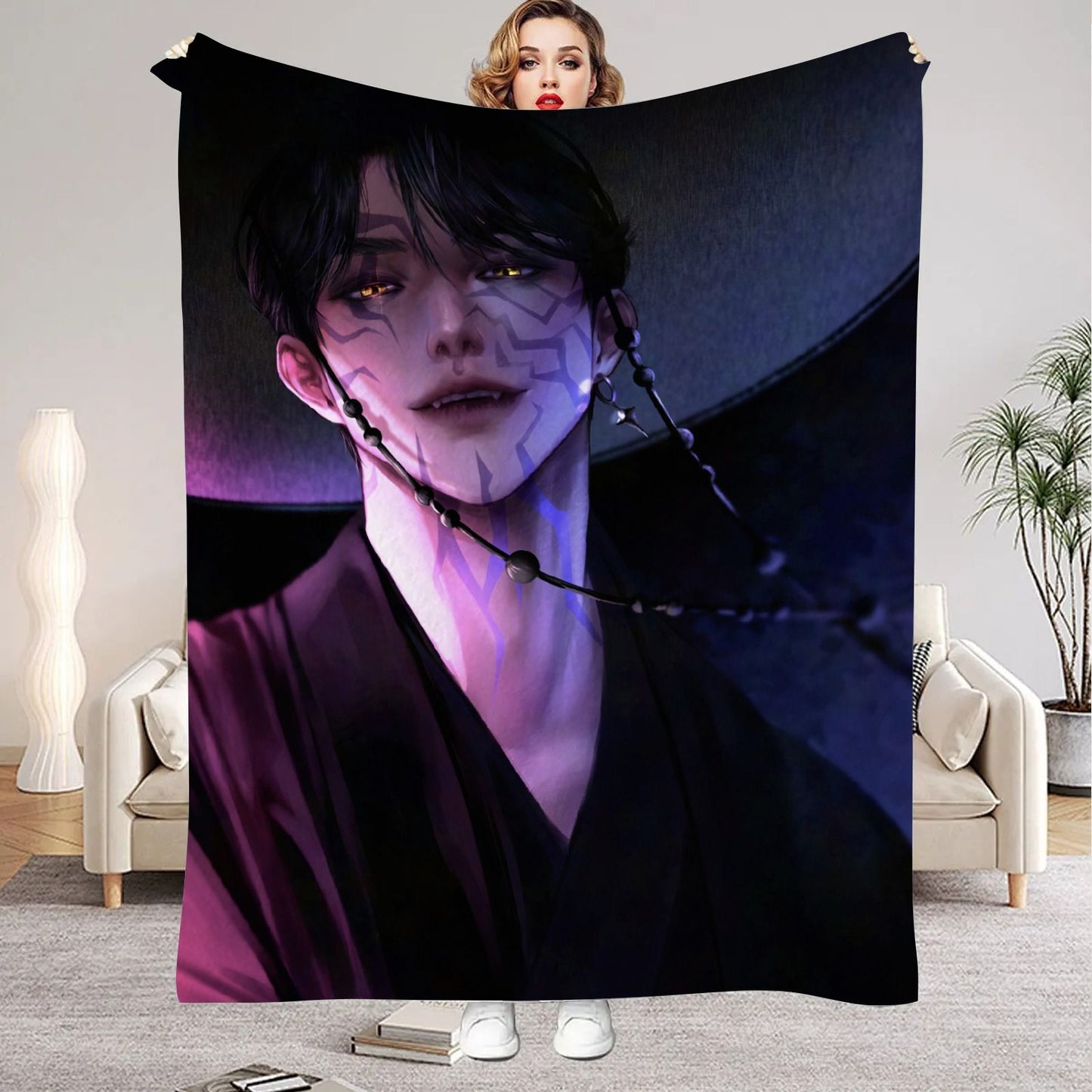 Huntrix Blankets K pop Demon Hunters Zoey Rumi Mira Soft Warm Throw Blanket Kids Living Room Couch Sofa Bed Fluffy Bedspread