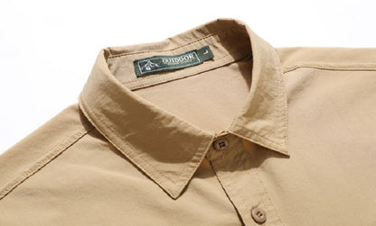 Spring Men Tactical Work Long Sleeve Shirt Man Outdoor Casual Multi Pocket Shirts Male Autumn Breathable Cargo Oversized Blouses