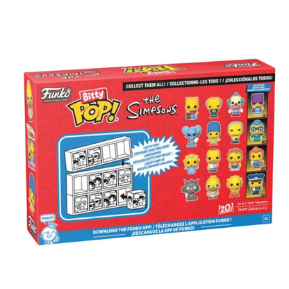 The Simpsons 4 Pacotes de Funko Bitty Pop Desenho Animado Bart Maggie Mini Bonecos Caixa Surpresa Colecionável Edição Limitada Brinquedos Presente Infantil
