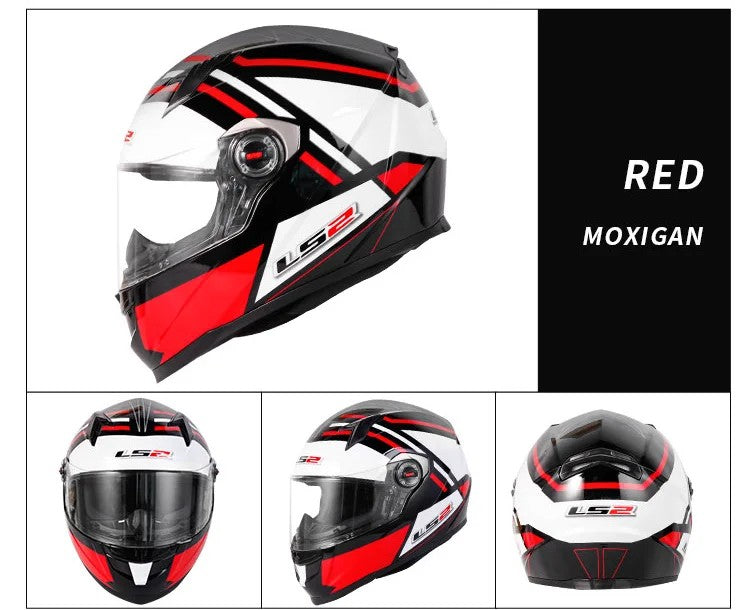 Capacete de motocicleta LS2 FF358 Capacete integral LS2 Draze para homens e mulheres Capacete de corrida de moto com casco de ABS Cascos Para Moto Aprovado pela ECE