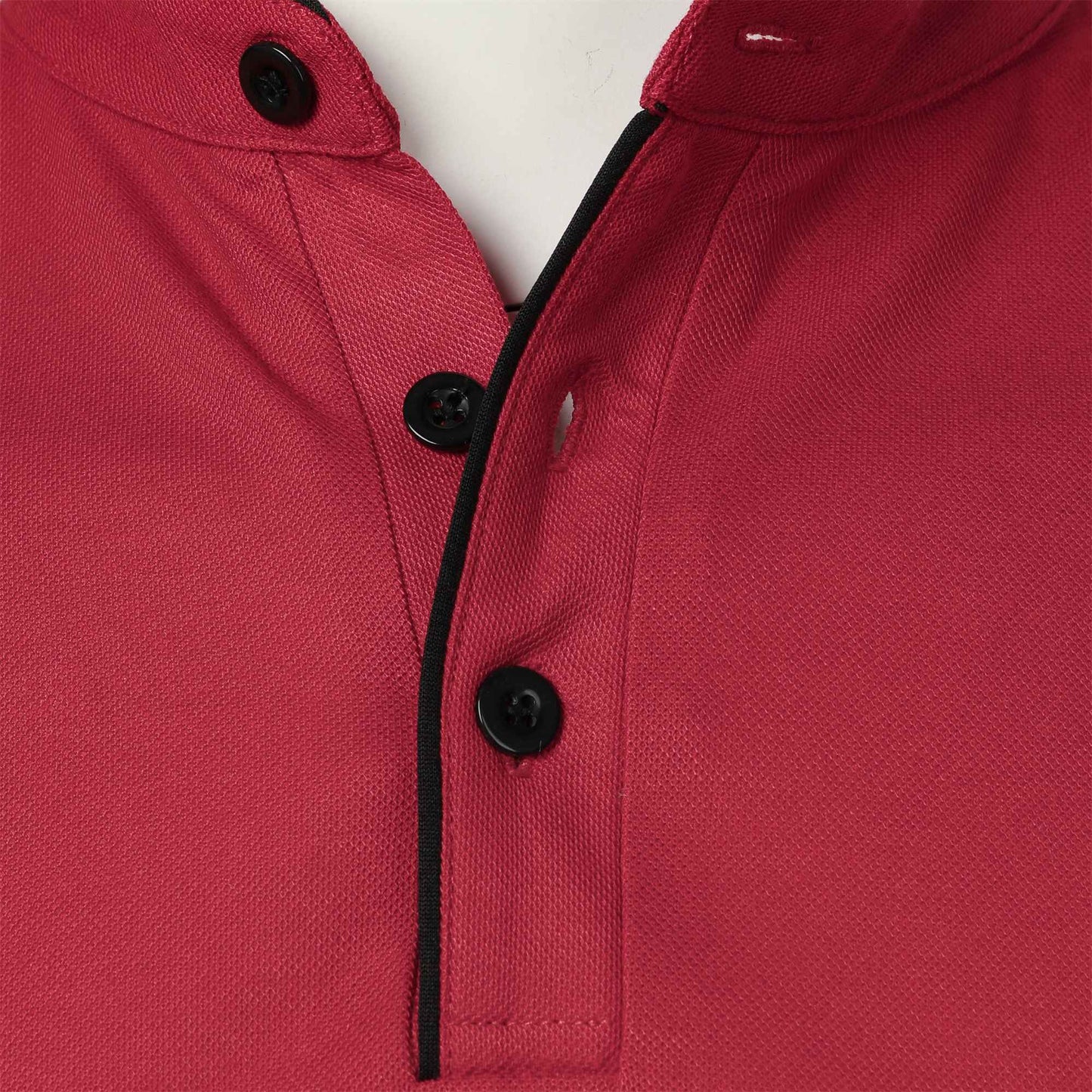 Men's short-sleeved stand-up collar top casual fashion daily solid color short-sleeved stand-up collar T-shirt casual top