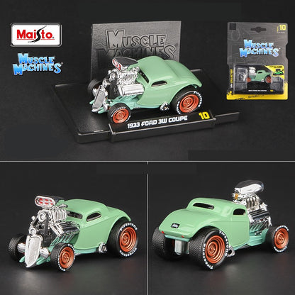 Conjunto de veículos Maisto 1:64 Ferrari Ford Chevrolet Shelby Buick Toyota Audi Nissan Muscle, série de modelos de carros em miniatura Die Cast
