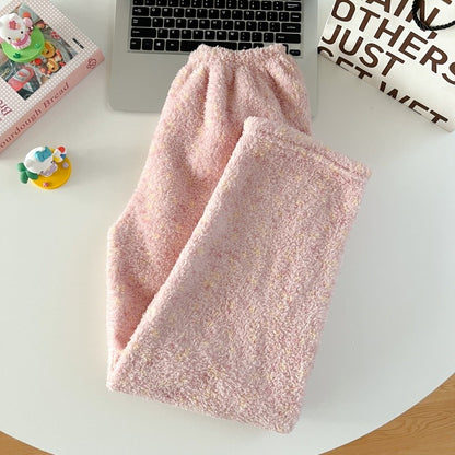 Thickened Warm Women‘s Sleepwear Cartoon HelloKitty Women's Pajamas Set Winter New Cute Fashion Two Sets Nightwear Loungewear