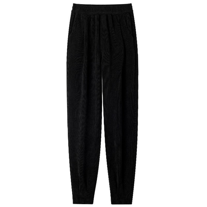 Spring Autumn New Style High Waisted Versatile Fashion Loose Sweatpants Women's Thin Leg-tie Harem Carrot Slimming Casual Pants