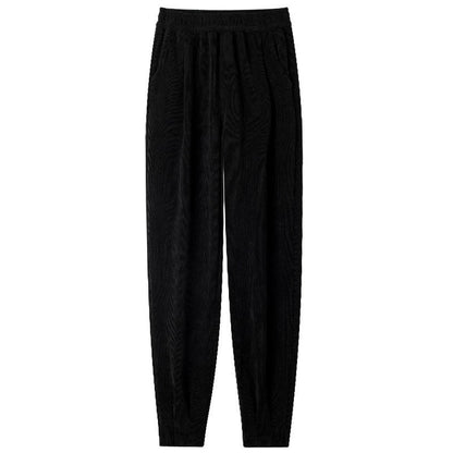 Spring Autumn New Style High Waisted Versatile Fashion Loose Sweatpants Women's Thin Leg-tie Harem Carrot Slimming Casual Pants