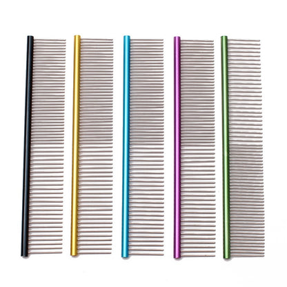 Pet Grooming Combs Aluminum Alloy Brush For Dogs Boundary Knot Massage Tools Professional Salon Cat Hair Cleaning Crescent 7900#