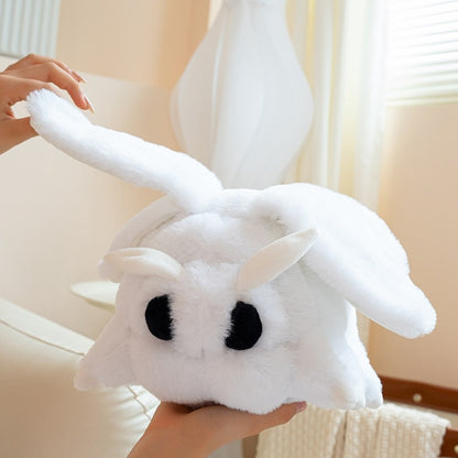 White Moth Plush Pillow Toy Soft Cartoon Moth Plushie Cute Night Butterfly Stuffed Animal Doll Xmas Birthday Gift