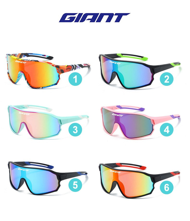 Óculos de Ciclismo Top Seller GIANT UV400 Anti-embaciamento Lentes REVO Nitidez HD Certificação CE/ANSI Design Cateye Bicicleta de Montanha/Estrada para homem e mulher