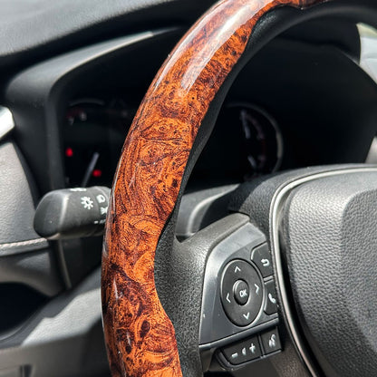 1 par de capas para volante de carro, impulsionador de microfibra, acessórios decorativos internos automotivos, fibra de carbono universal