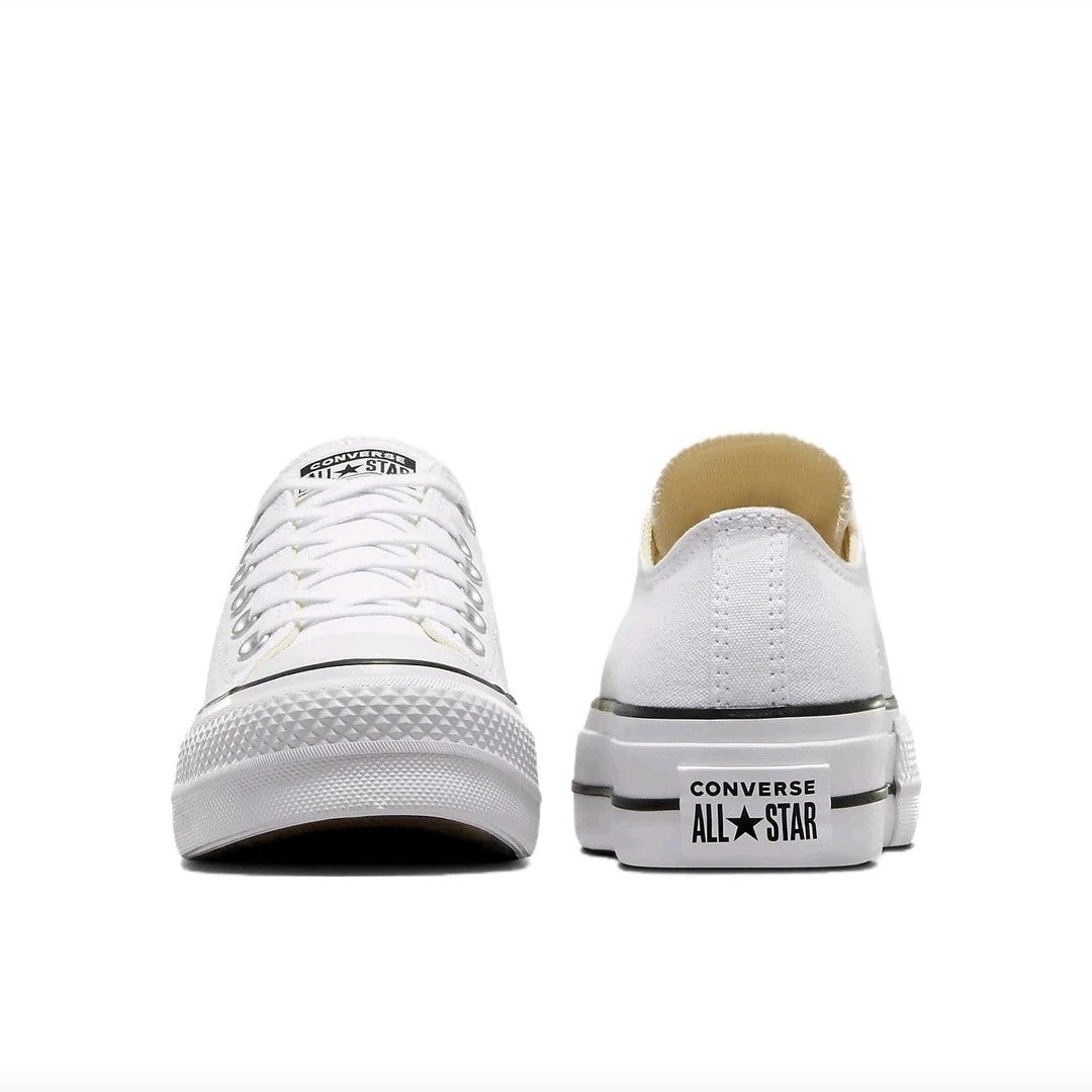 Converse Chuck Taylor All Star Men's and Women's Skateboarding Shoes, Minimalist, Chunky Sole Sneakers, White